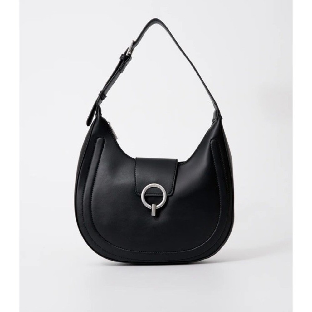 French Connection Charm Smooth Ring Closure Hobo‎